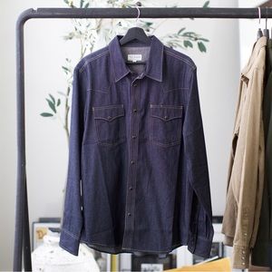 Mens Tecovas Denim Western Shirt (L)